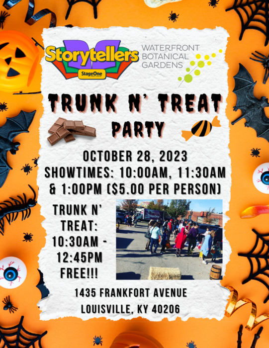 StageOne Storytellers Trunk 'n Treat Party Waterfront Botanical Gardens